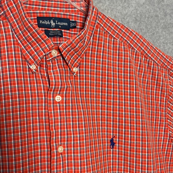 Ralph Lauren Greggor plaid Shirt 100% Cotton - Picture 3 of 6